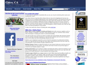 How chico.com looks like on a tablet such as an iPad.