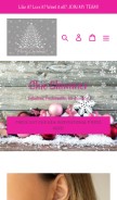 How chicshimmer.com looks like on a mobile device such as an iPhone.