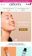 How chicsta.com looks like on a mobile device such as an iPhone.
