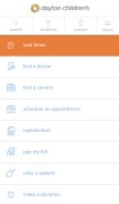 How childrensdayton.org looks like on a mobile device such as an iPhone.