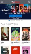 How chilimovie.com looks like on a mobile device such as an iPhone.