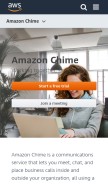 How chime.aws looks like on a mobile device such as an iPhone.