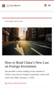 How china-briefing.com looks like on a mobile device such as an iPhone.