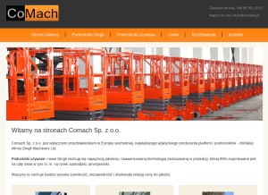 How chinamachinery.pl looks like on a tablet such as an iPad.