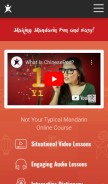 How chinesepod.com looks like on a mobile device such as an iPhone.