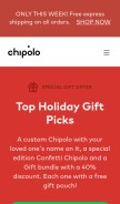 How chipolo.net looks like on a mobile device such as an iPhone.