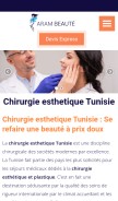 How chirurgieplastiqueesthetique.com looks like on a mobile device such as an iPhone.