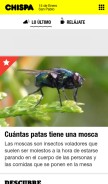 How chispa.tv looks like on a mobile device such as an iPhone.