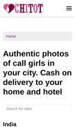 How chitot.com looks like on a mobile device such as an iPhone.