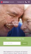 How chliving.org looks like on a mobile device such as an iPhone.