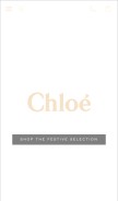 How chloe.com looks like on a mobile device such as an iPhone.