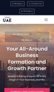 How chooseuae.com looks like on a mobile device such as an iPhone.