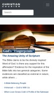 How christiancourier.com looks like on a mobile device such as an iPhone.