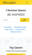 How christianquotes.info looks like on a mobile device such as an iPhone.