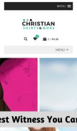 How christianshirtsandmore.com looks like on a mobile device such as an iPhone.