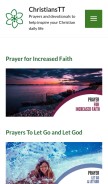 How christianstt.com looks like on a mobile device such as an iPhone.