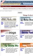 How christiansunite.com looks like on a mobile device such as an iPhone.