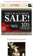 How christmaslightsetc.com looks like on a mobile device such as an iPhone.