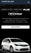 How chryslercapital.com looks like on a mobile device such as an iPhone.
