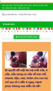 How chuamatsua.com looks like on a mobile device such as an iPhone.