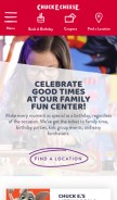 How chuckecheese.com looks like on a mobile device such as an iPhone.
