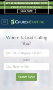 How churchstaffing.com looks like on a mobile device such as an iPhone.