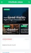 How chutkulejokes.com looks like on a mobile device such as an iPhone.