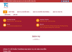 How chuyennhatoancau.vn looks like on a tablet such as an iPad.