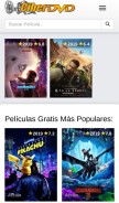 How ciberdvd.tv looks like on a mobile device such as an iPhone.