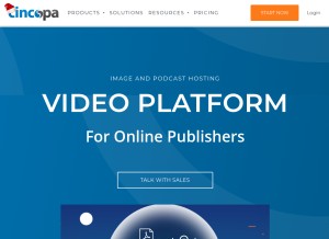 How cincopa.com looks like on a tablet such as an iPad.
