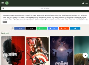 How cineb.rs looks like on a tablet such as an iPad.