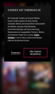 How cinemaxx.de looks like on a mobile device such as an iPhone.
