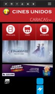 How cinesunidos.com looks like on a mobile device such as an iPhone.