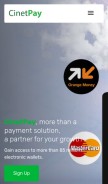 How cinetpay.com looks like on a mobile device such as an iPhone.