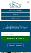 How cinfin.com looks like on a mobile device such as an iPhone.