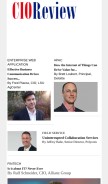 How cioreview.com looks like on a mobile device such as an iPhone.
