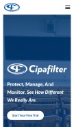 How cipafilter.com looks like on a mobile device such as an iPhone.
