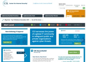 How cisecurity.org looks like on a tablet such as an iPad.