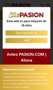How citapasion.com looks like on a mobile device such as an iPhone.