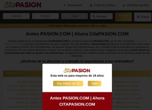 How citapasion.com looks like on a tablet such as an iPad.