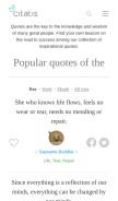 How citatis.com looks like on a mobile device such as an iPhone.