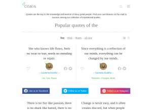 How citatis.com looks like on a tablet such as an iPad.