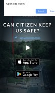 How citizen.com looks like on a mobile device such as an iPhone.