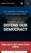 How citizensforethics.org looks like on a mobile device such as an iPhone.