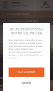 How citroen.com looks like on a mobile device such as an iPhone.