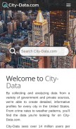 How city-data.com looks like on a mobile device such as an iPhone.