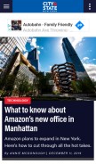How cityandstateny.com looks like on a mobile device such as an iPhone.
