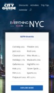 How cityguideny.com looks like on a mobile device such as an iPhone.