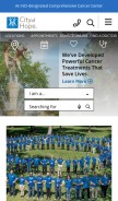 How cityofhope.org looks like on a mobile device such as an iPhone.