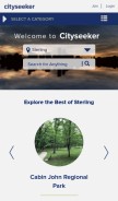 How cityseekr.com looks like on a mobile device such as an iPhone.